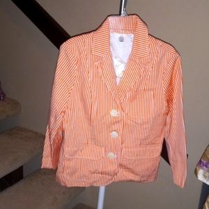 Old Navy Coral and White Blazer